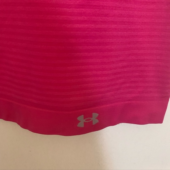 3/$30 Under Armour pink racerback striped tank top - Picture 2 of 7